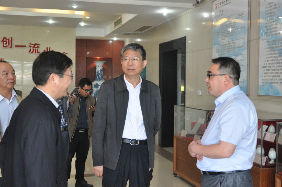 廣西自治區(qū)政府副主席費志榮到廣西銀億考察調(diào)研